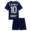 Paris Saint-Germain O. Dembele 10 Lasten Kotipelipaita 2025-26 Lyhythihainen (+ shortsit)